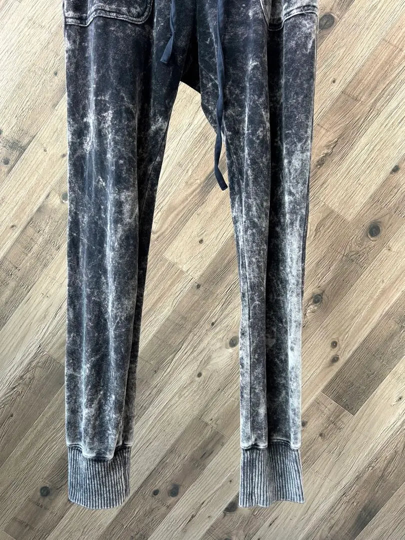 ★ DIESEL Tie-dye pattern velour-like jogger pants