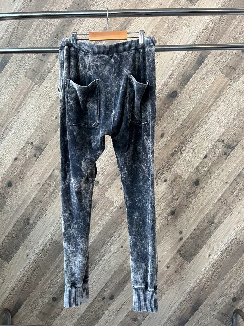 ★ DIESEL Tie-dye pattern velour-like jogger pants