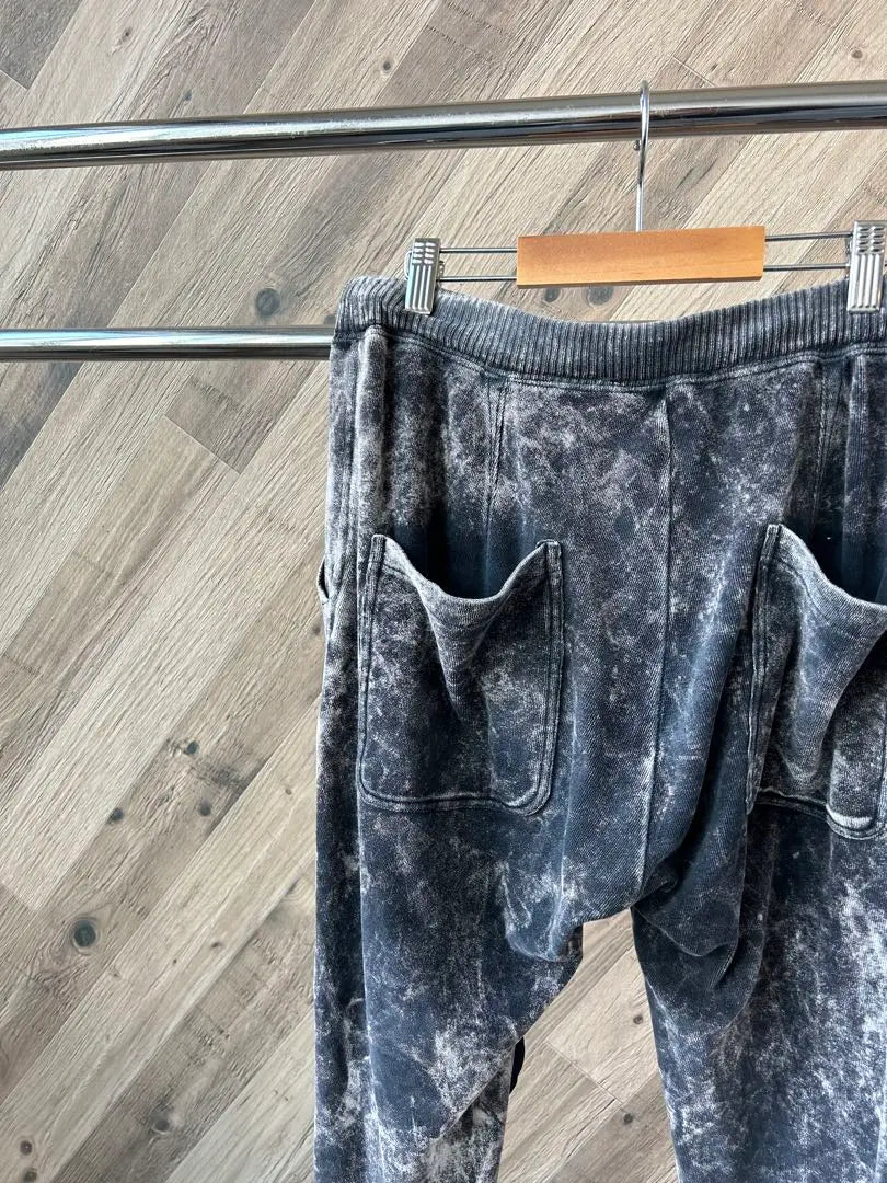 ★ DIESEL Tie-dye pattern velour-like jogger pants