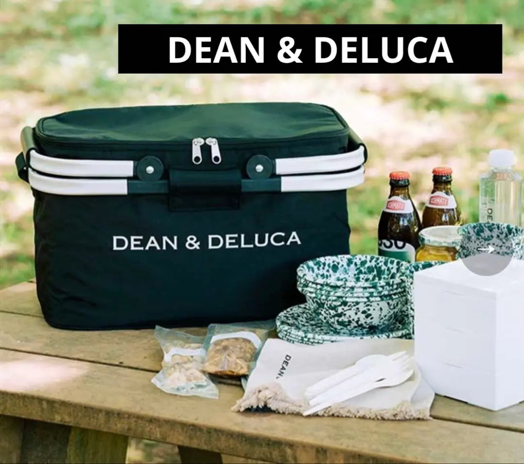 ♡Bolsa nevera con asa de aluminio negra DEAN&amp;DELUCA♡