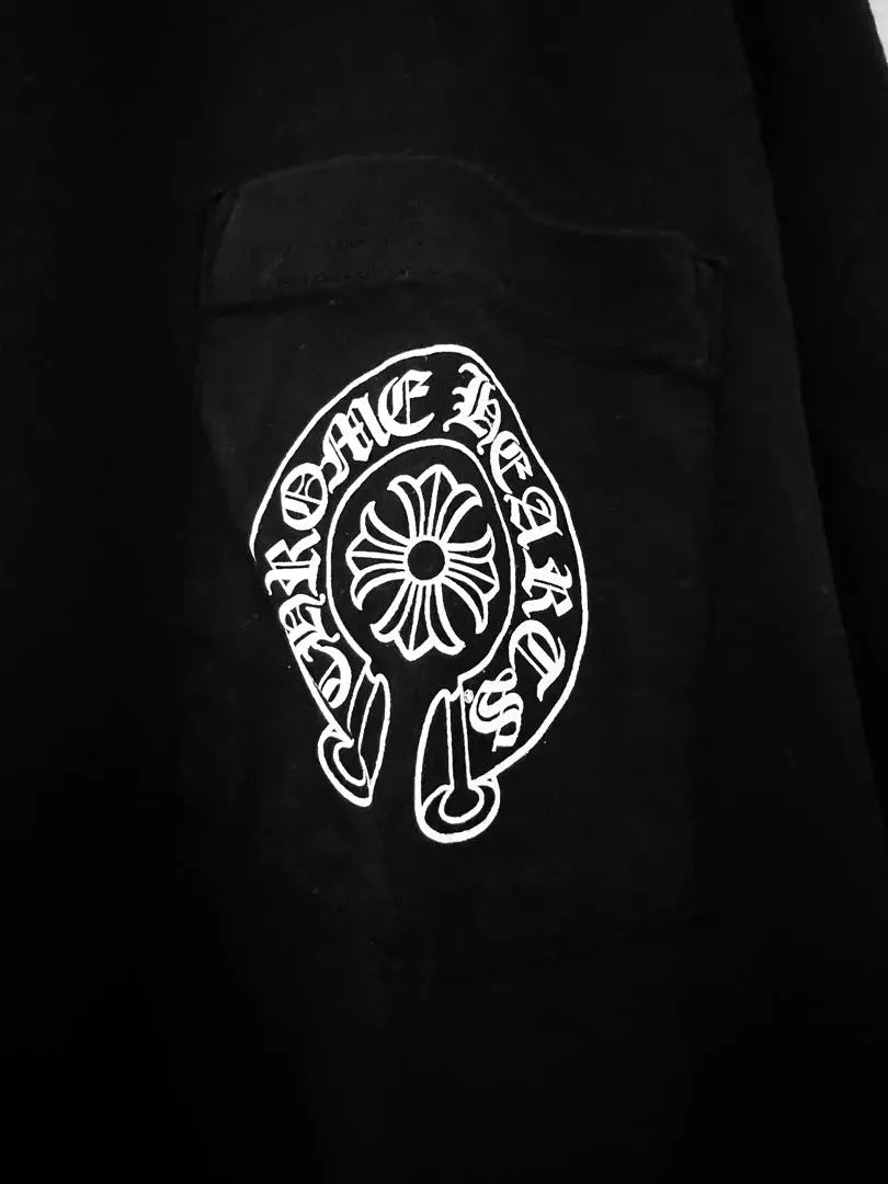 [Honolulu Limited] CHROME HEARTS Camiseta larga negra XL | 【ホノルル限定】CORAZONES CROMADOS ブラック ロングTシャツ XL