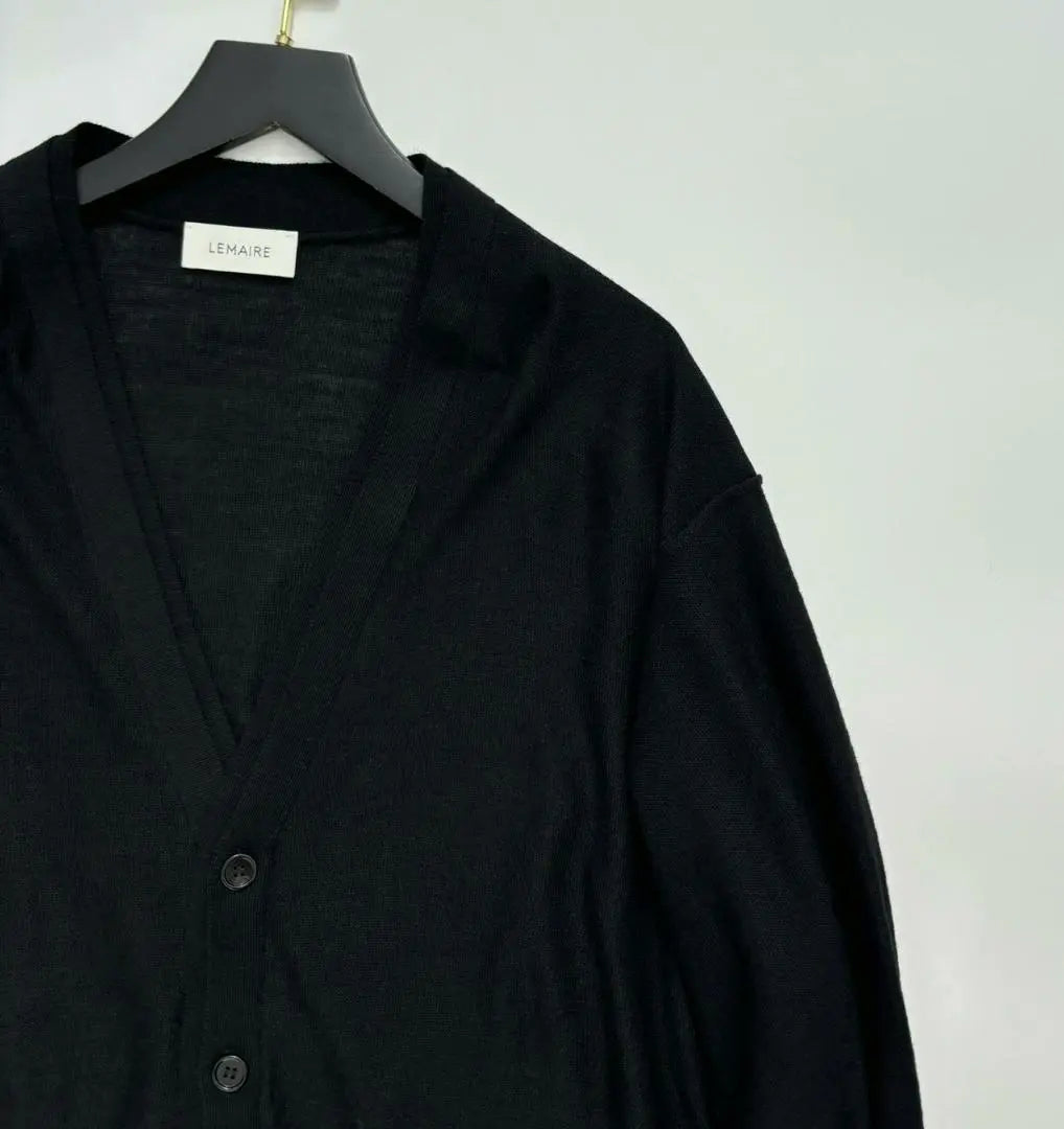 Lemaire Black V-neck Cardigan S size | Lemaire ルメール ブラック Vネック カーディガン Sサイズ