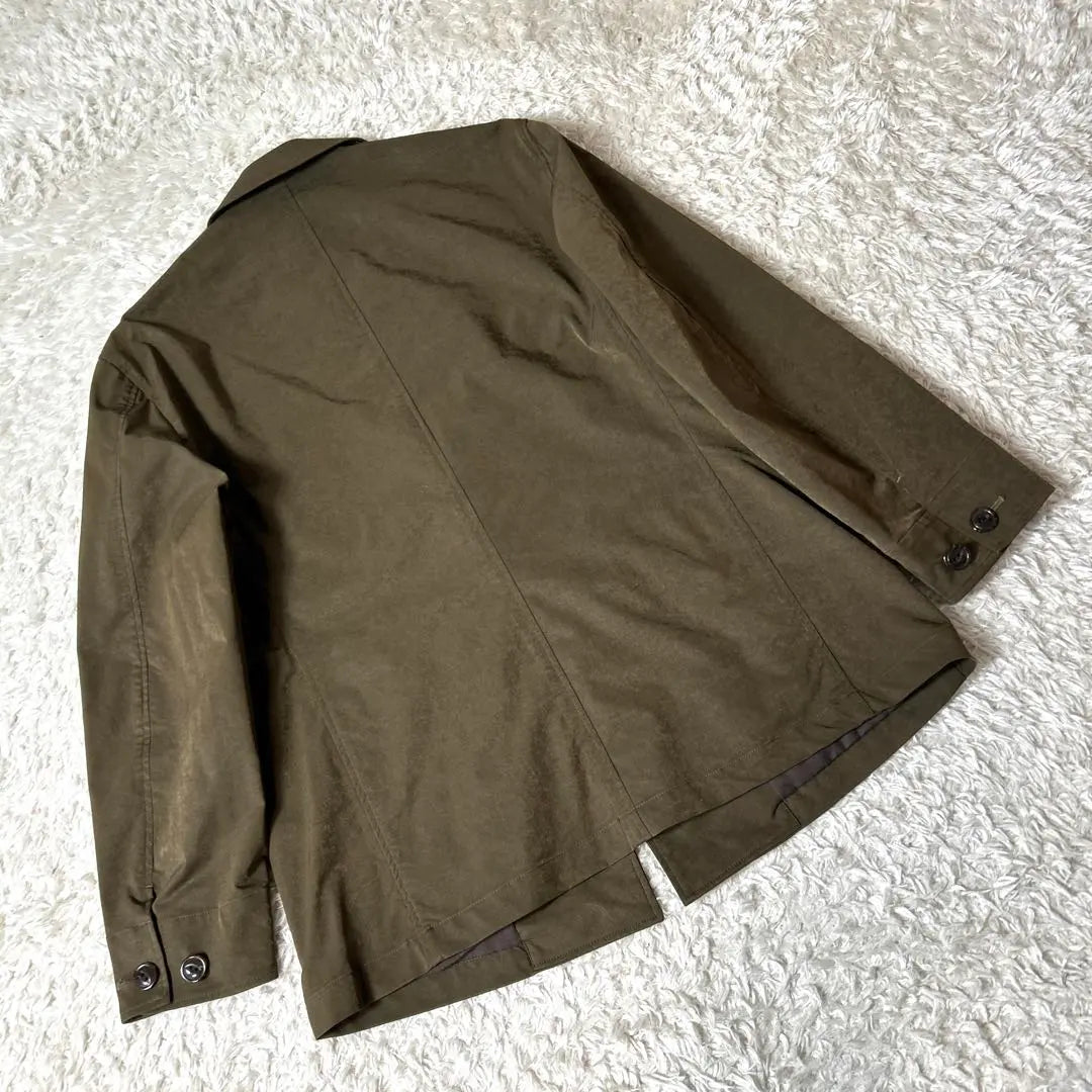 [Extremely beautiful] Et baas velour tailored jacket 1B khaki size 44