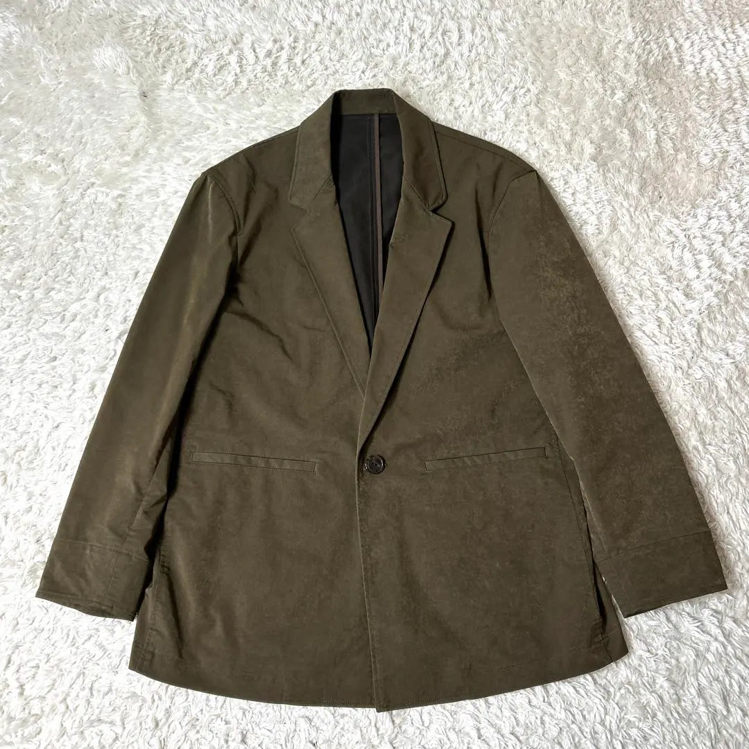 [Extremely beautiful] Et baas velour tailored jacket 1B khaki size 44