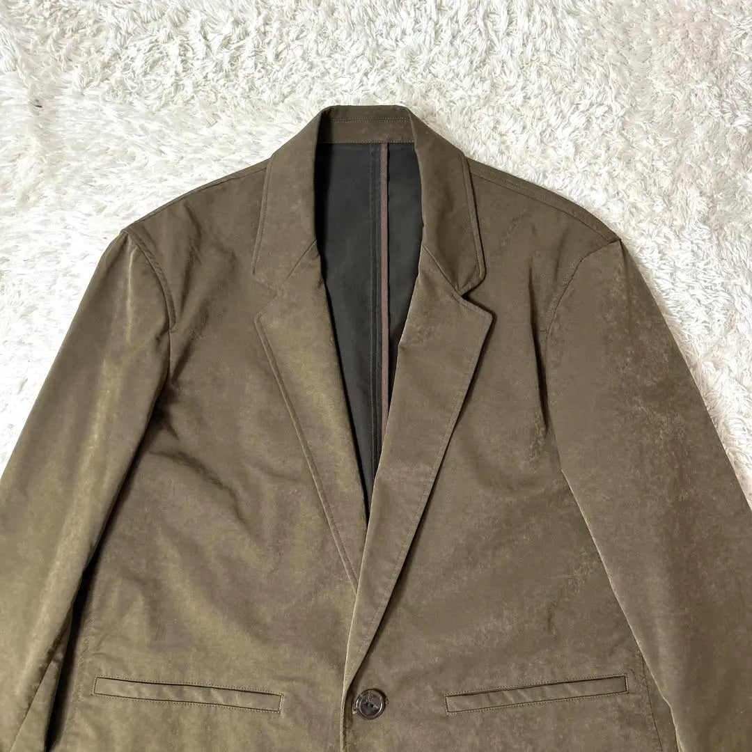 [Extremely beautiful] Et baas velour tailored jacket 1B khaki size 44