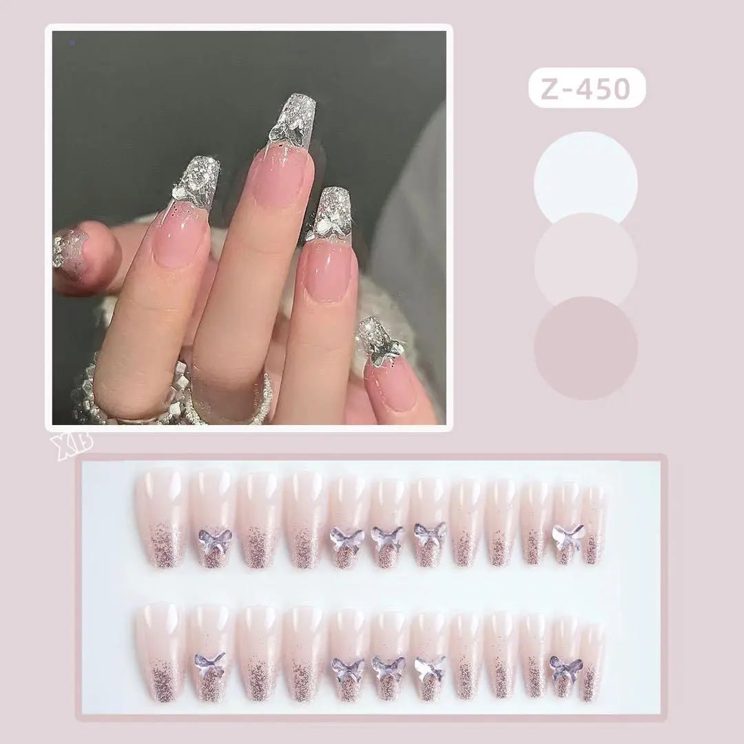 Limited time discount 598 temperamental nail tips for junior high school girls' nights ins style Good selling 39d