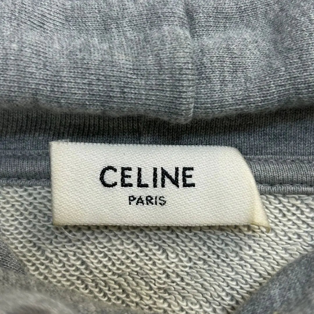 [Rare 2XL size] Celine ☆ Hoodie with big logo Popular design difficult to obtain