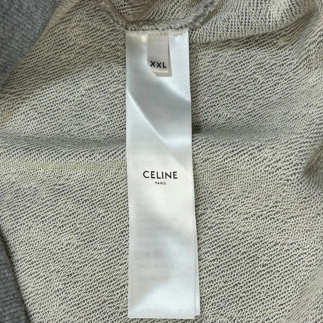 [Rare 2XL size] Celine ☆ Hoodie with big logo Popular design difficult to obtain