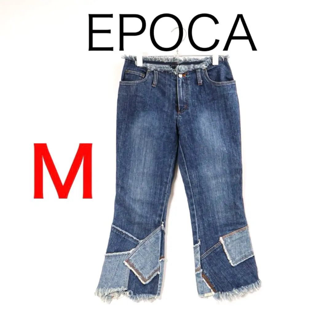 E8786-51◾️Epoca cropped damaged jeans