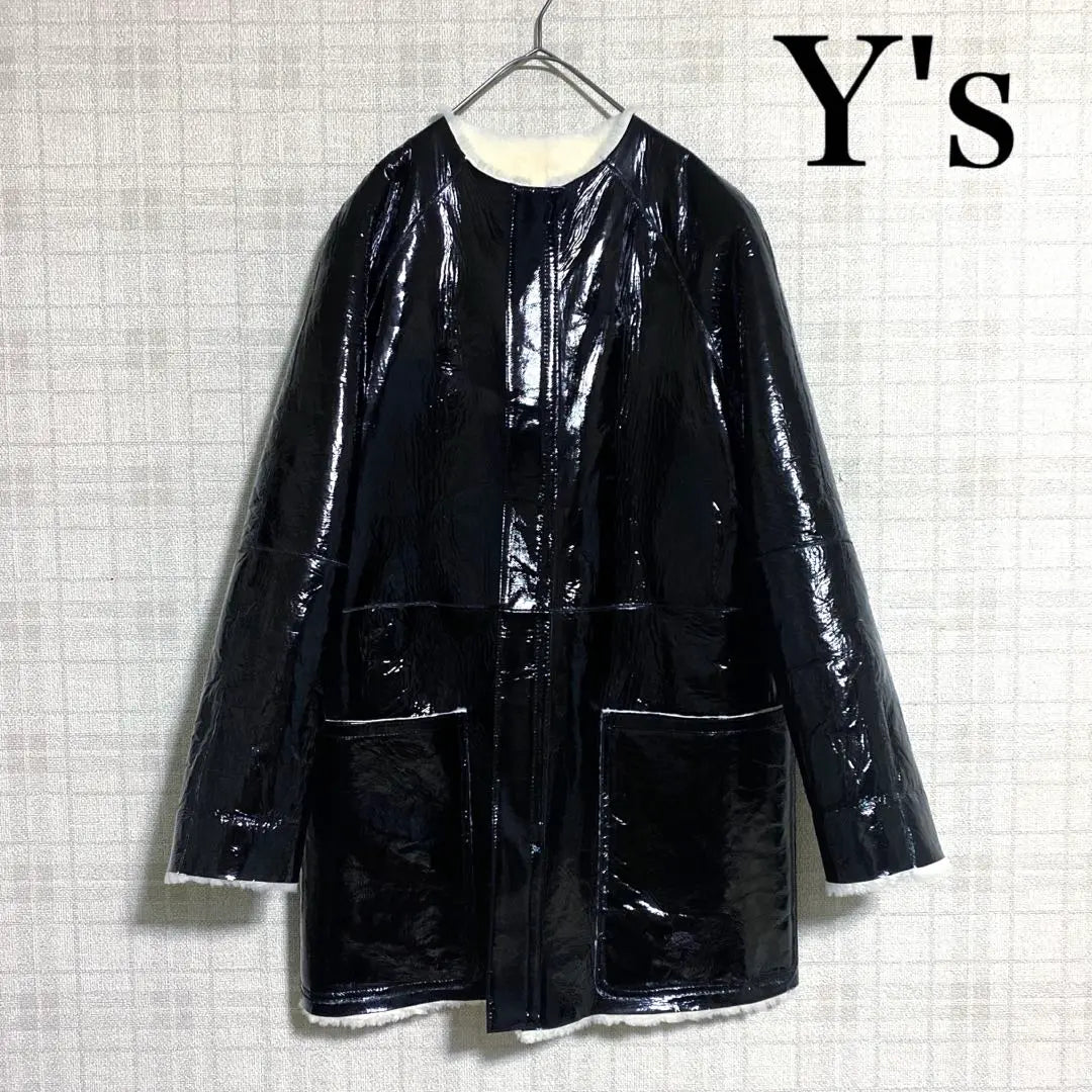 Y's Pink 21aw Enamel Mouton Jacket YOHJI