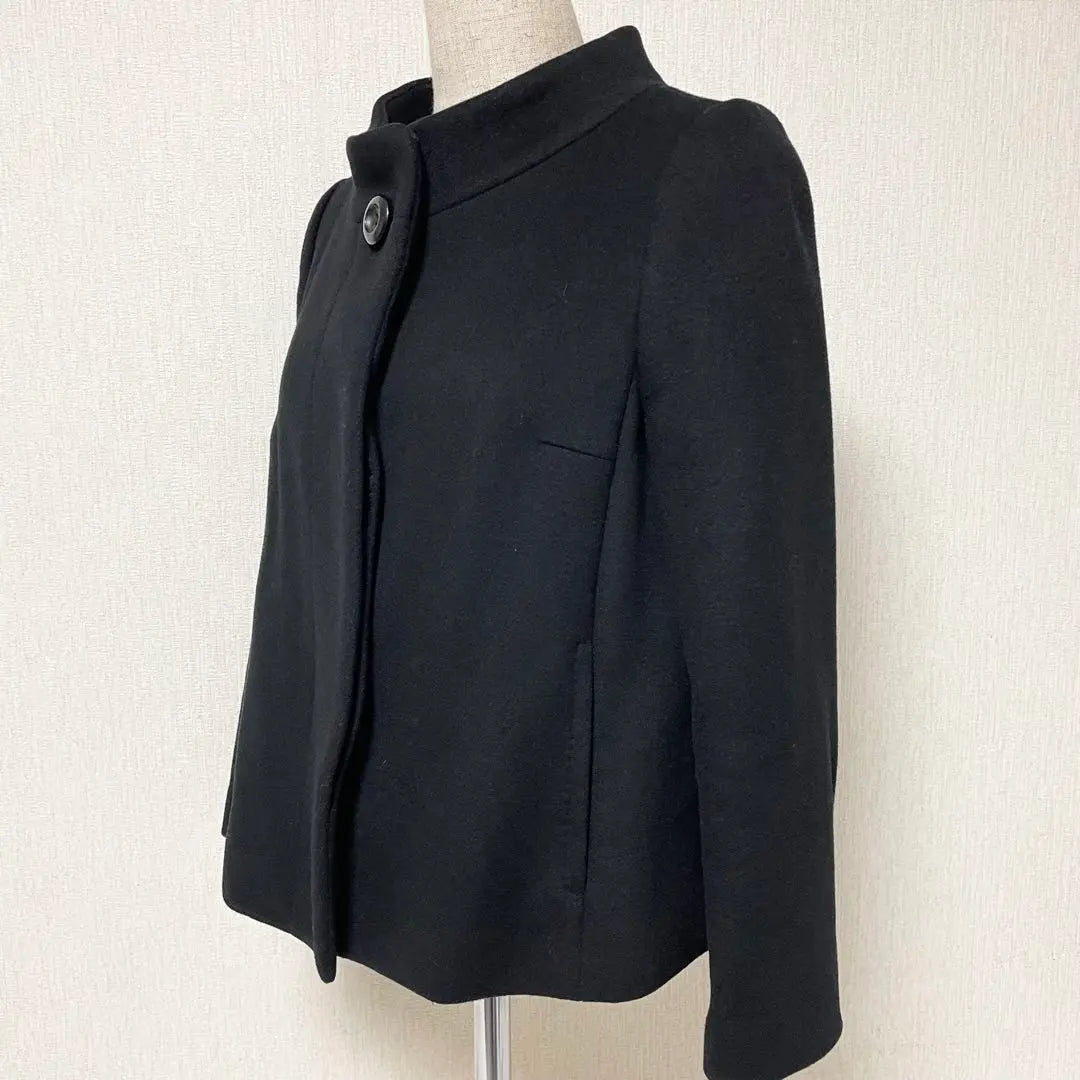 BALLSEY Wool Cashmere Short Coat Black 38