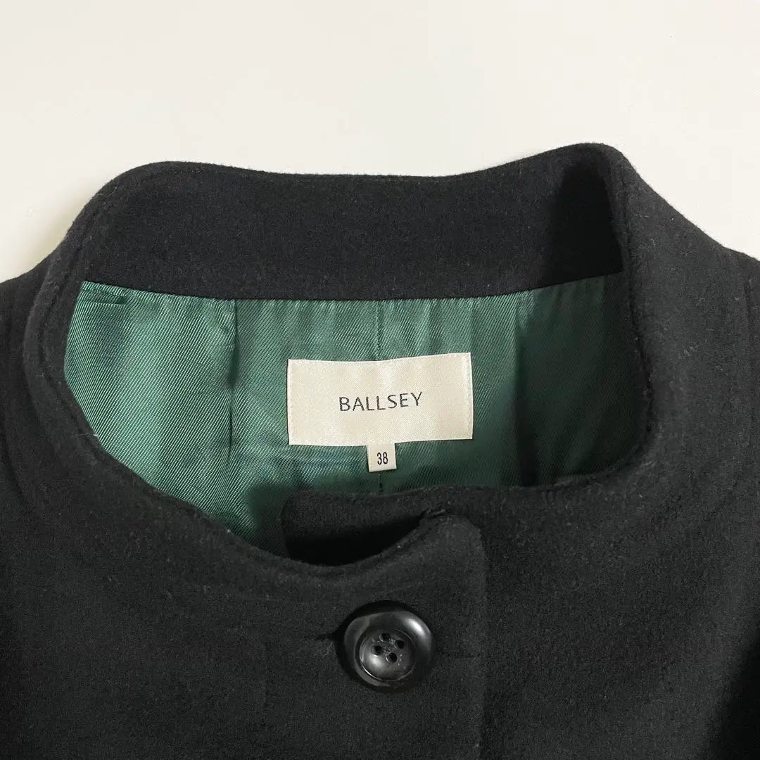 BALLSEY Wool Cashmere Short Coat Black 38