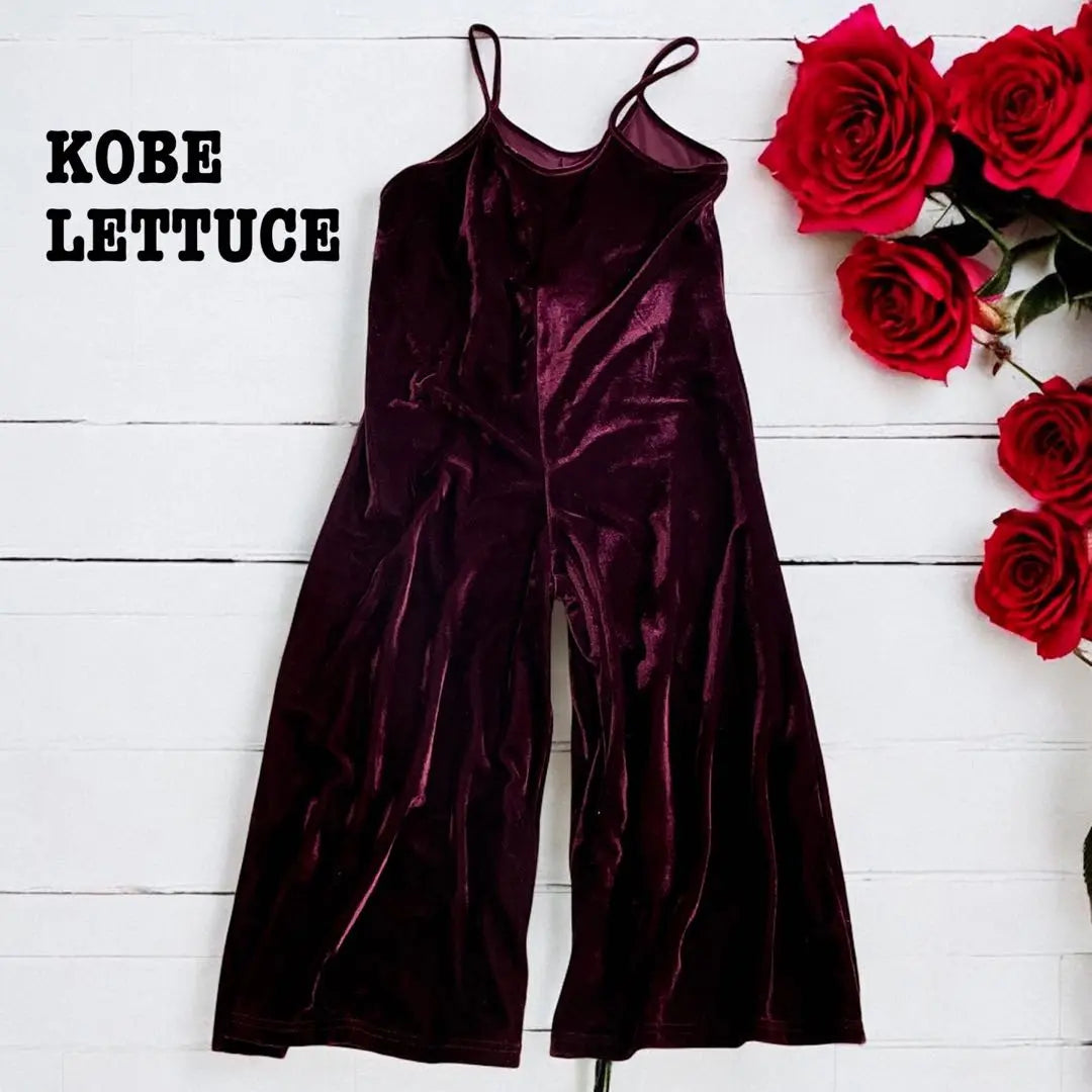 KOBE LETTUCE Kobe Lettuce Velour Fabric All-in-One F Wine Red