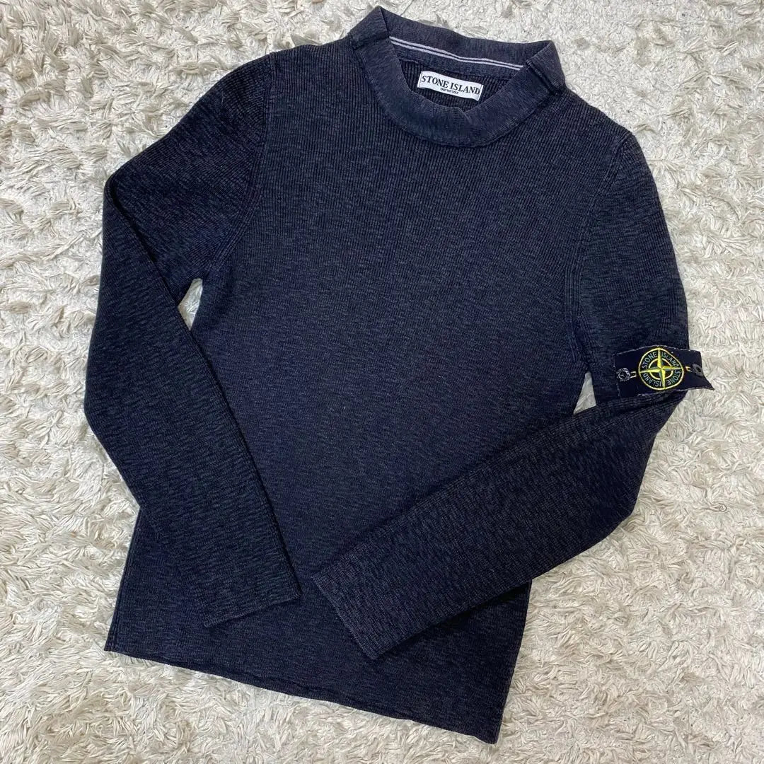 Stone Island Long Sleeve Knit Sweater Gray M | ストーンアイランド　長袖ニット　セーター　グレー　M