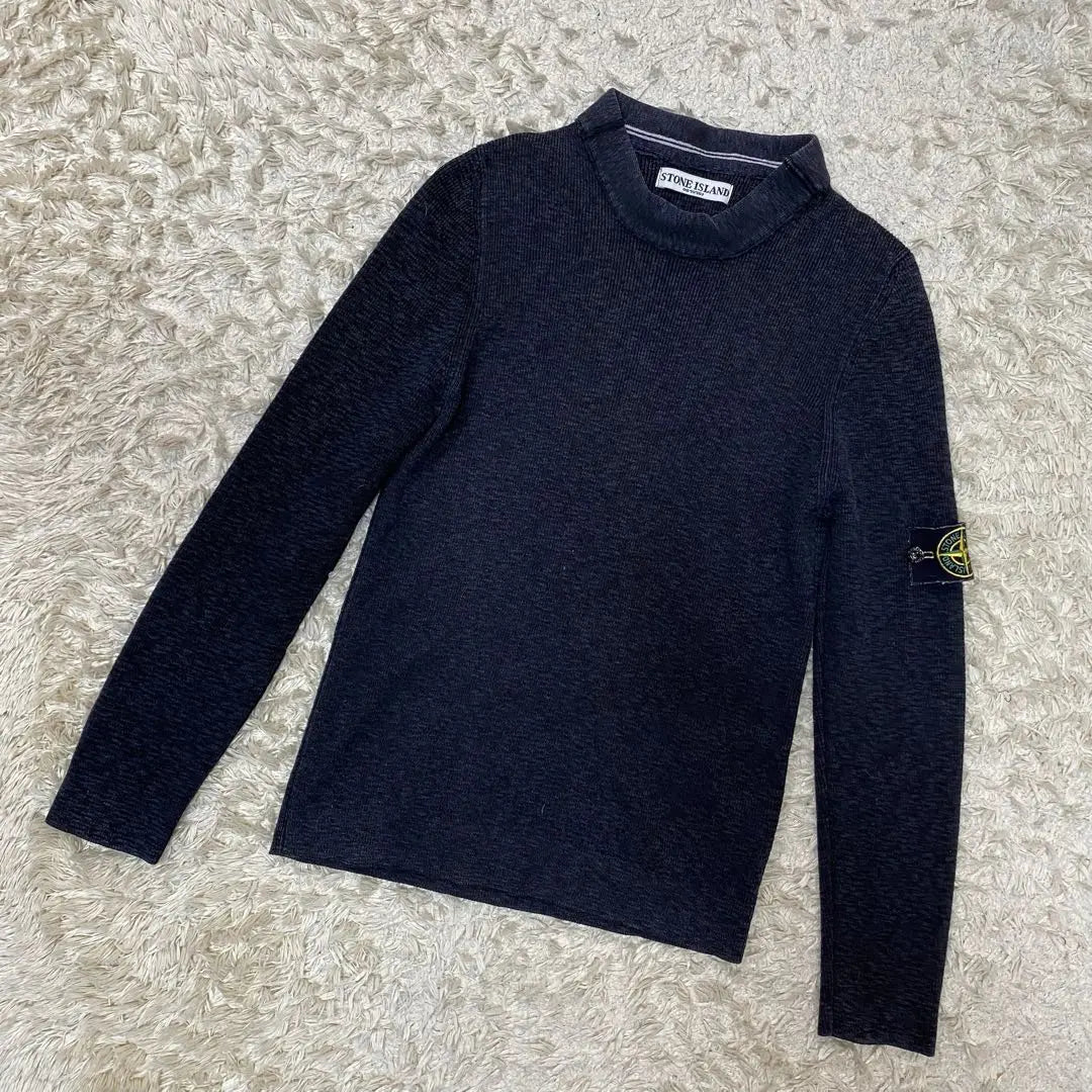 Stone Island Long Sleeve Knit Sweater Gray M | ストーンアイランド　長袖ニット　セーター　グレー　M