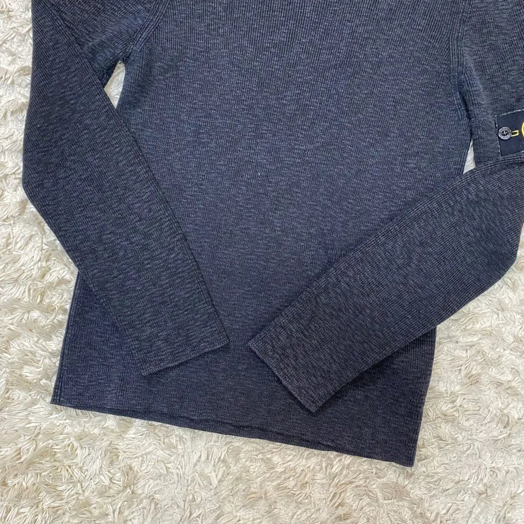 Stone Island Long Sleeve Knit Sweater Gray M | ストーンアイランド　長袖ニット　セーター　グレー　M