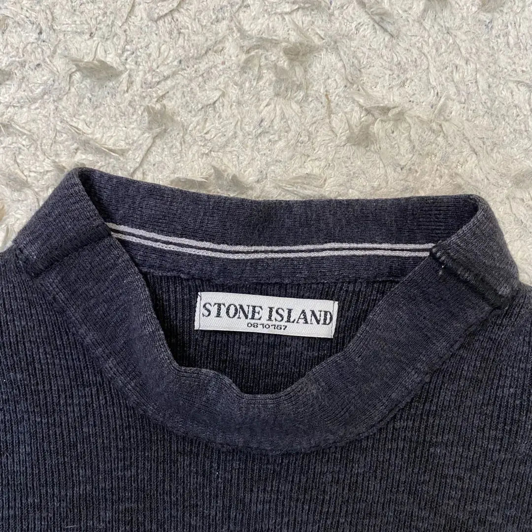 Stone Island Long Sleeve Knit Sweater Gray M | ストーンアイランド　長袖ニット　セーター　グレー　M