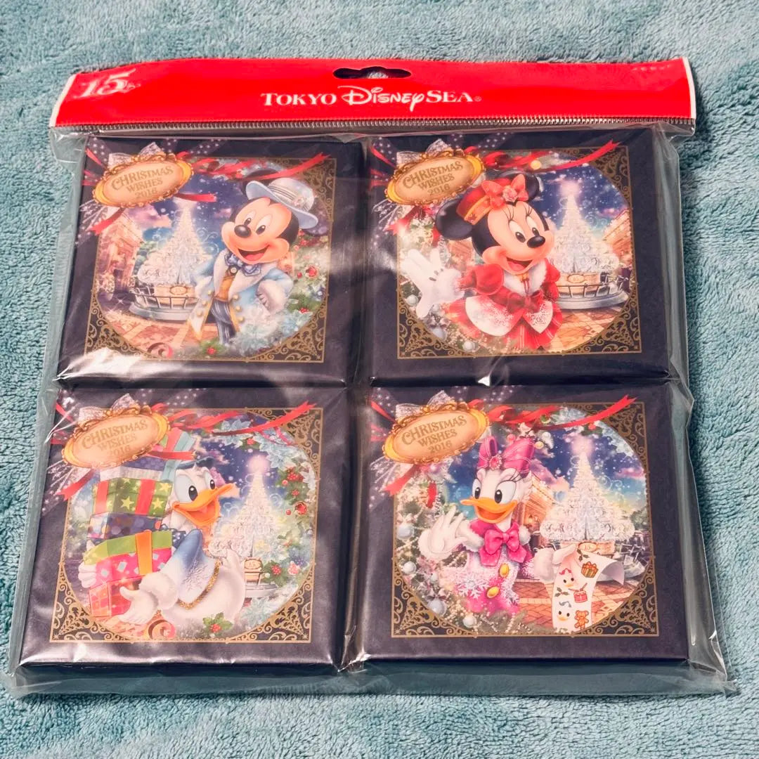 [15th Anniversary Limited] Bloc de notas navideño de Tokio DisneySea 2016, 50 hojas envueltas individualmente