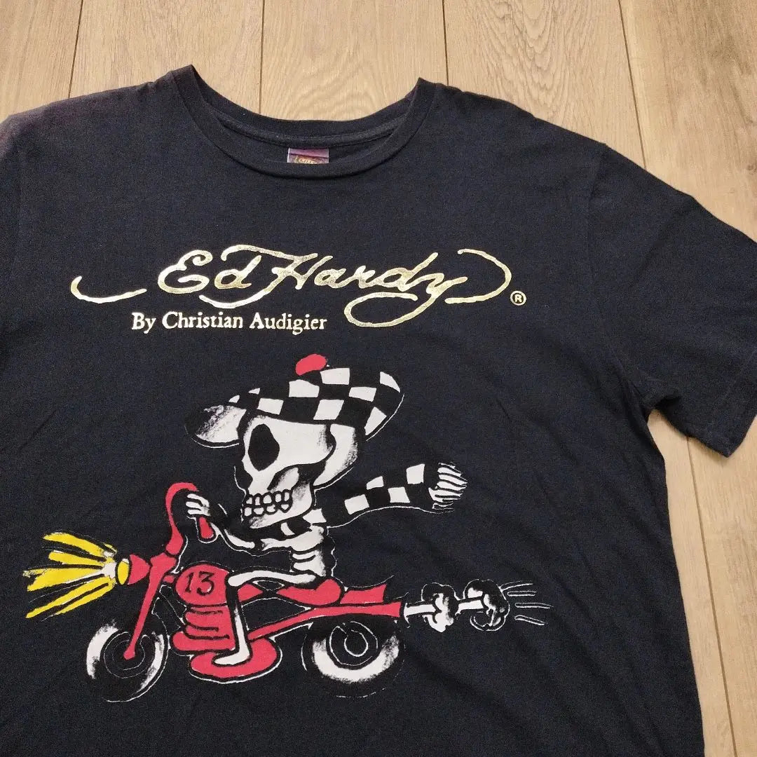 US Used Clothing 3 T-Shirt Ed Hardy Made in America M Black