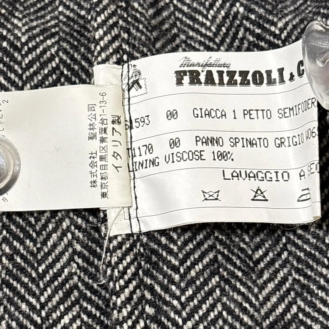 Good condition ✨Fraizzoli Tailored Jacket Herringbone Made in Italy 46