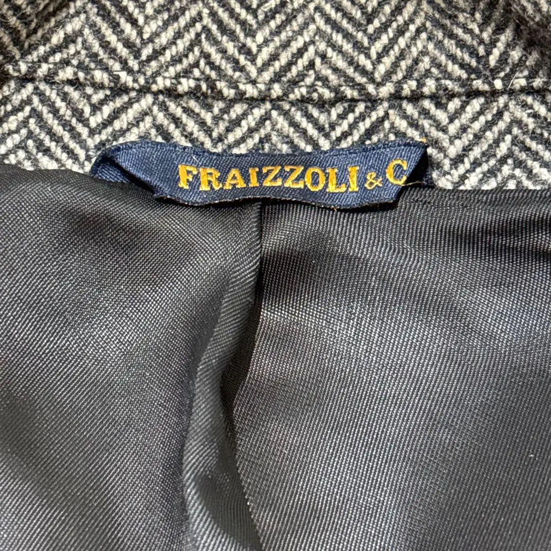 Good condition ✨Fraizzoli Tailored Jacket Herringbone Made in Italy 46