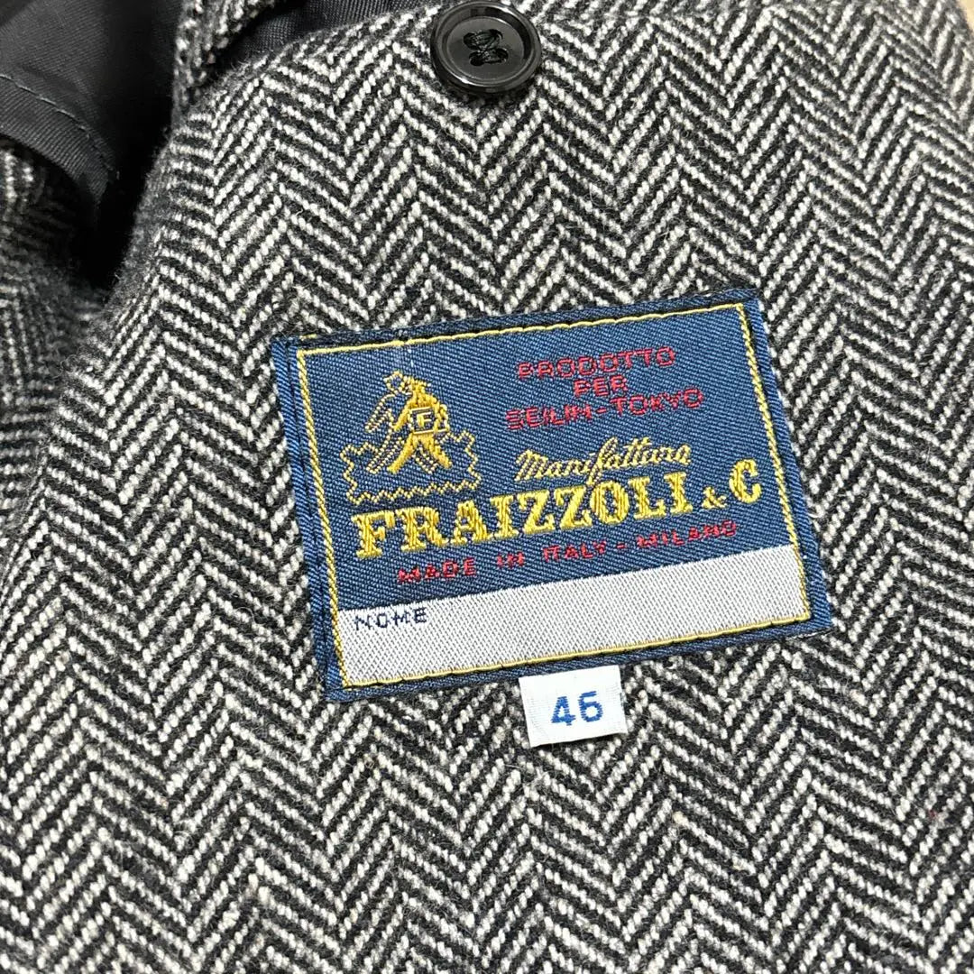 Good condition ✨Fraizzoli Tailored Jacket Herringbone Made in Italy 46