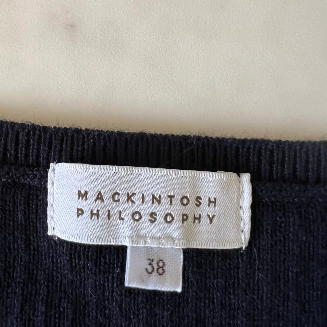 Mackintosh knit rib thin MACKINTOSH navy spring