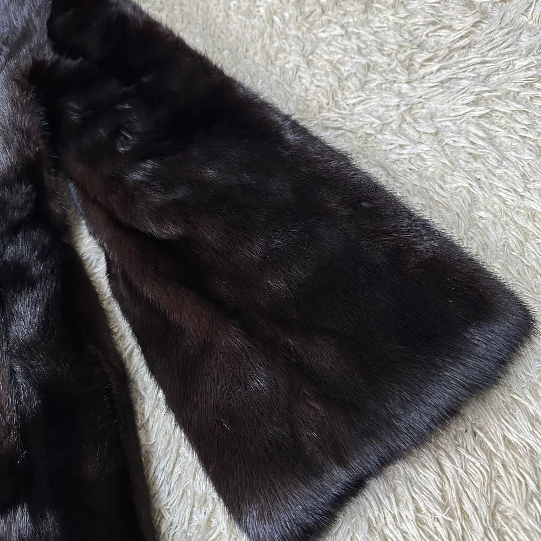 fur majestic canada mink coat jacket dark brown brown