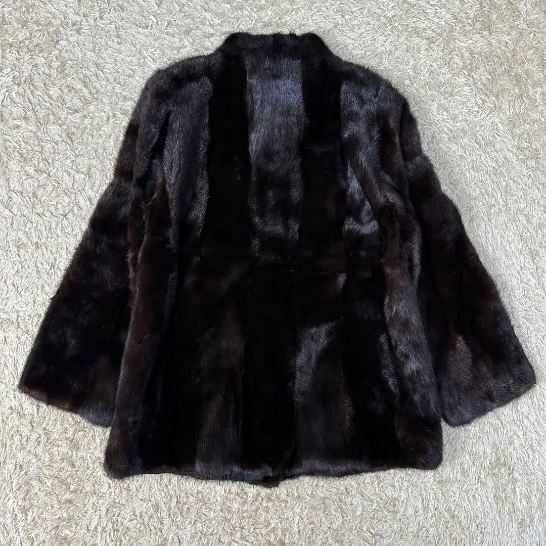 fur majestic canada mink coat jacket dark brown brown