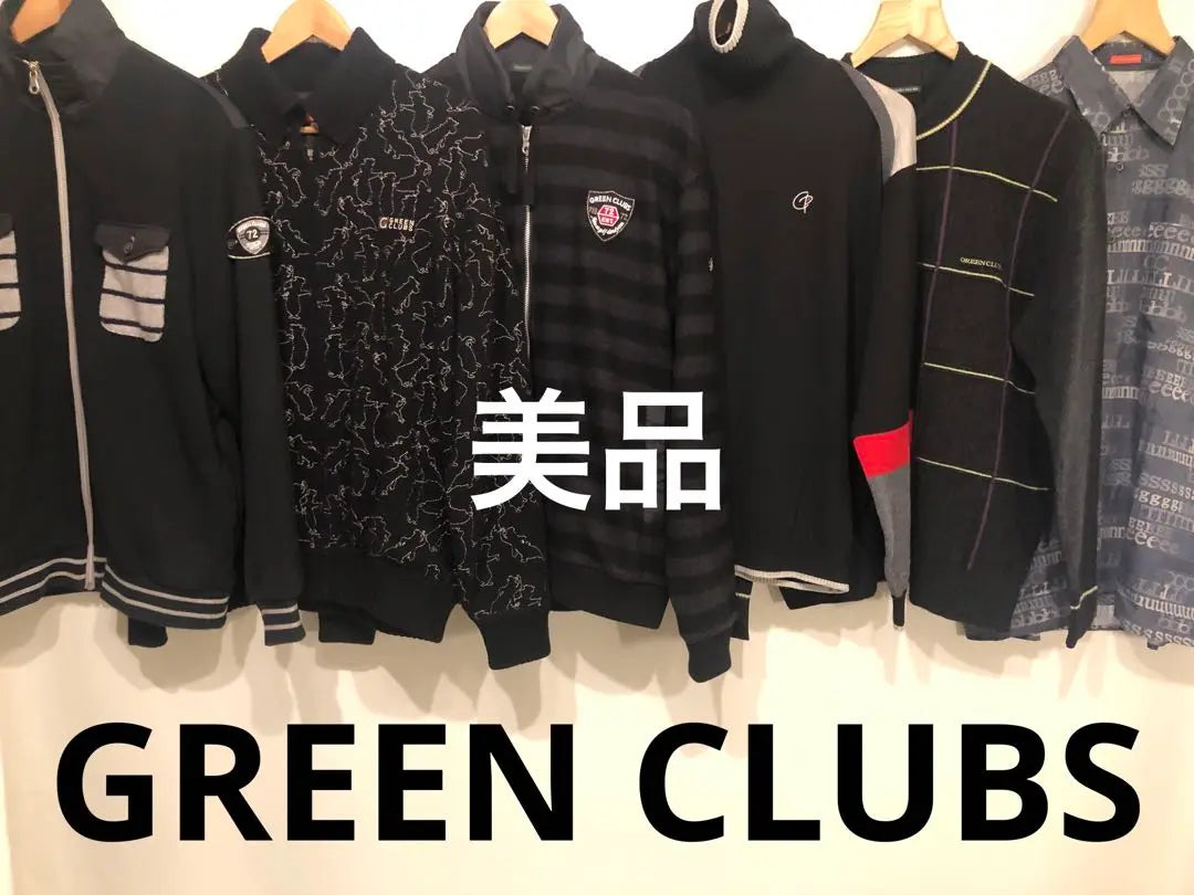 ★Good condition★Green club, 6 items in bulk, including sweaters, large size, Golf Leica Co., Ltd.