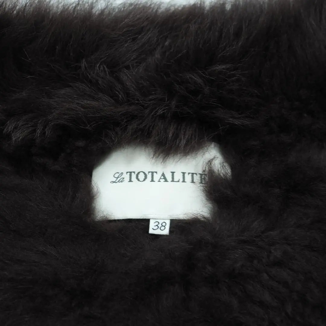 H314*La TOTALITE ☆ Fur ☆ Leather Jacket ☆ Dark Brown