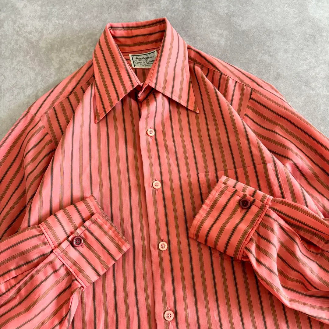 60s-70s VAN HEUSEN shirt shirt used clothing