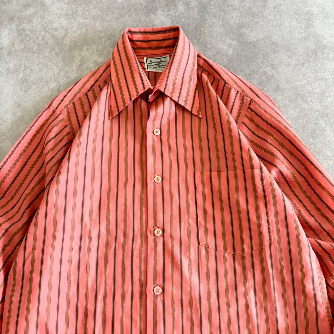 60s-70s VAN HEUSEN shirt shirt used clothing