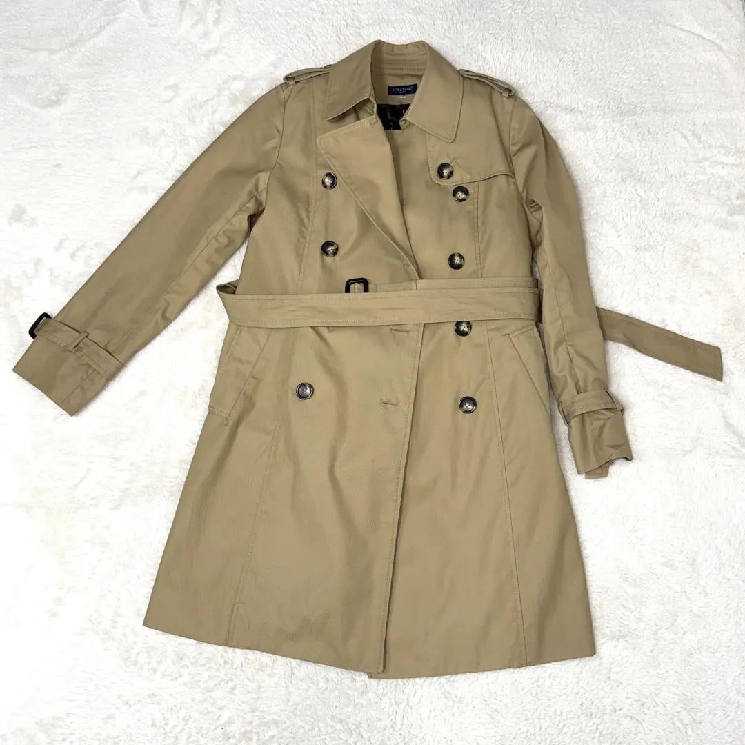 ★ Beautiful goods ★ Style Basic Rench coat Beige removal M size with inner