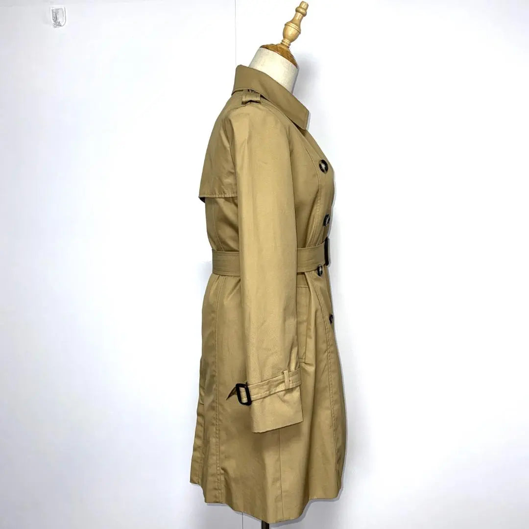 ★ Beautiful goods ★ Style Basic Rench coat Beige removal M size with inner