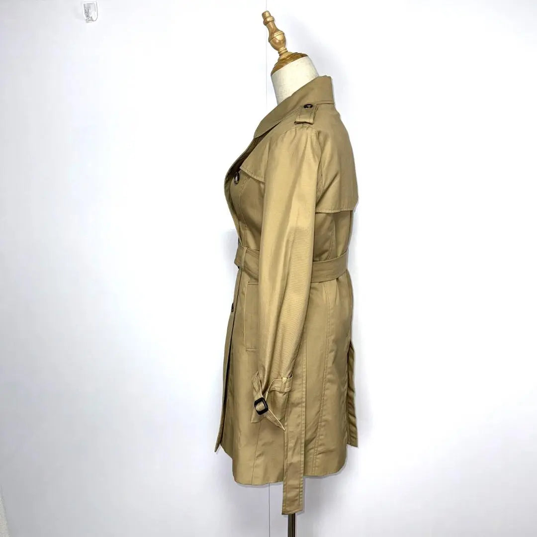 ★ Beautiful goods ★ Style Basic Rench coat Beige removal M size with inner