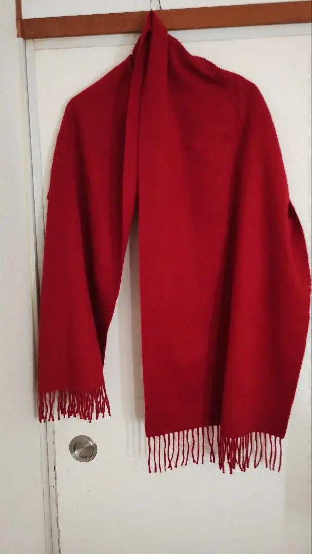 Begg & Co Cashmere Stole Red