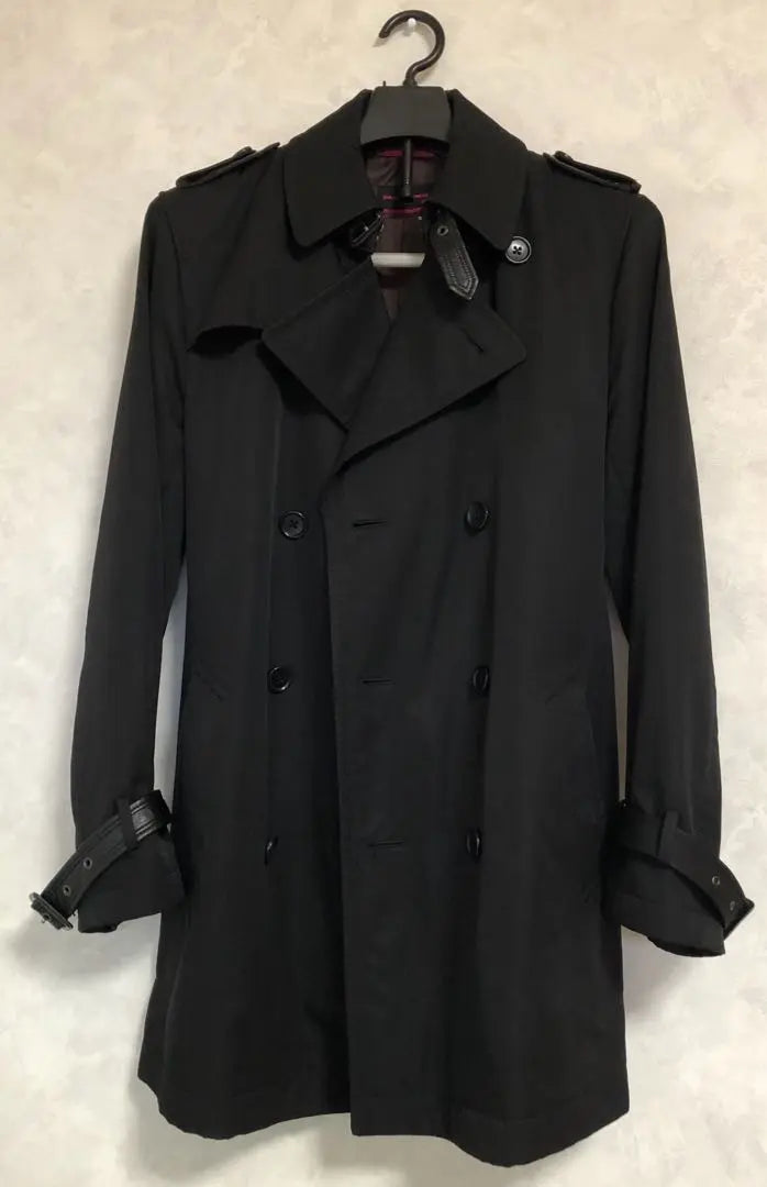 Mr.JUNKO Trench Coat Black Jacket Outerwear