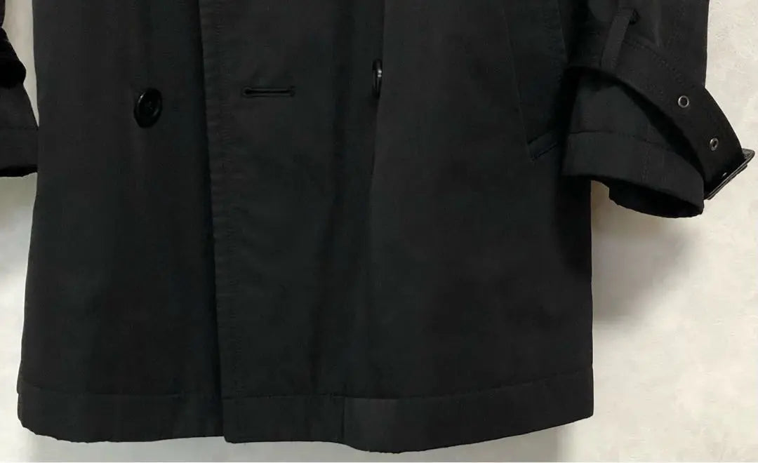 Mr.JUNKO Trench Coat Black Jacket Outerwear