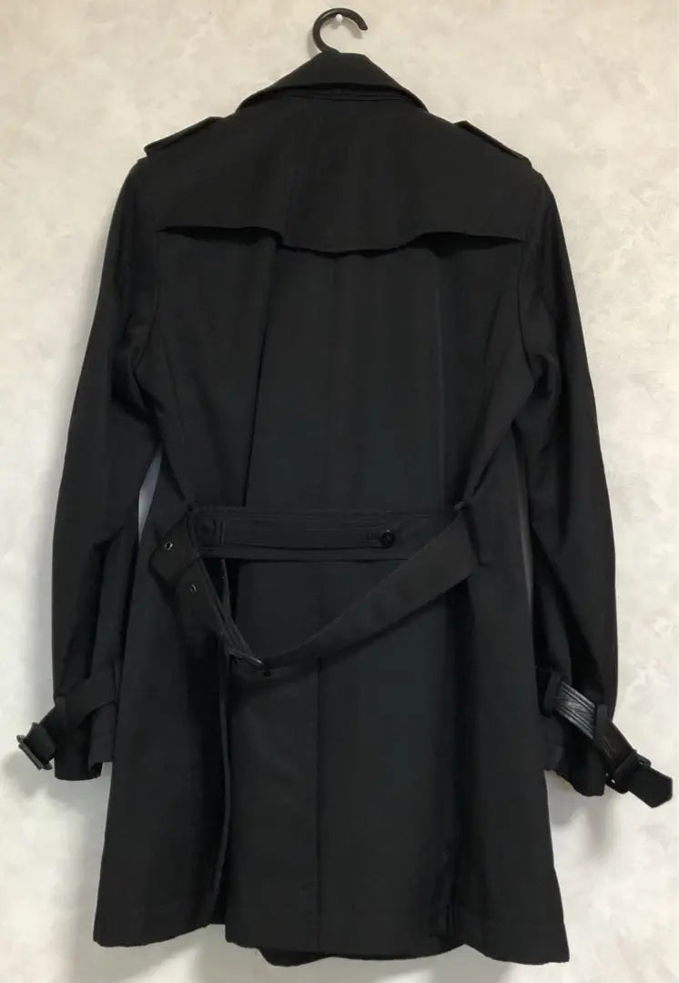 Mr.JUNKO Trench Coat Black Jacket Outerwear