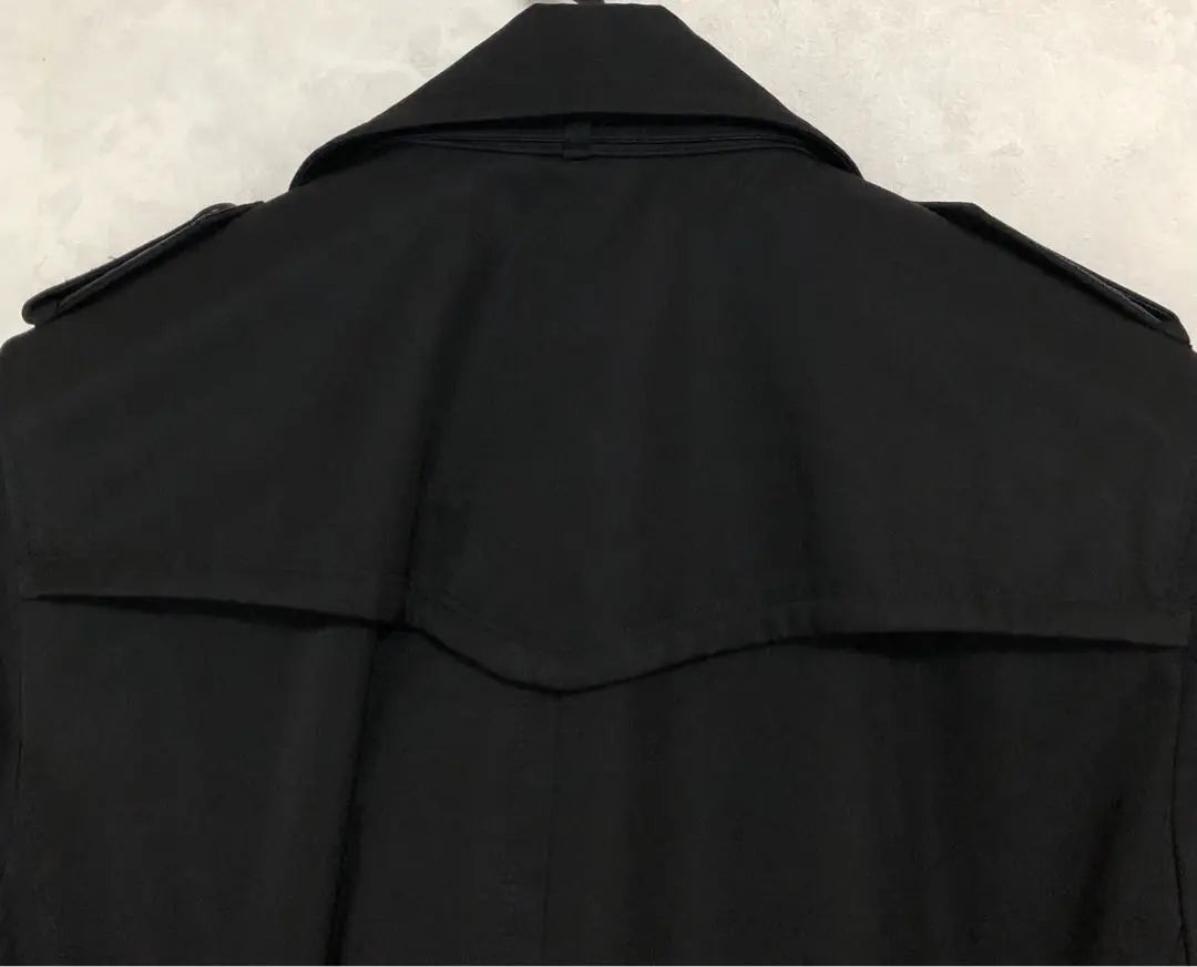 Mr.JUNKO Trench Coat Black Jacket Outerwear