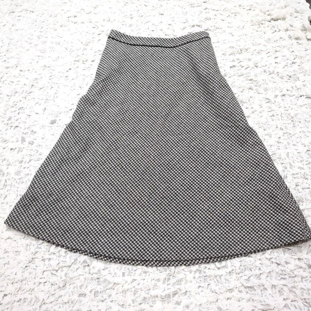 J.PRESS Chidori Tweed Flare Skirt Size 9 J.PRESS