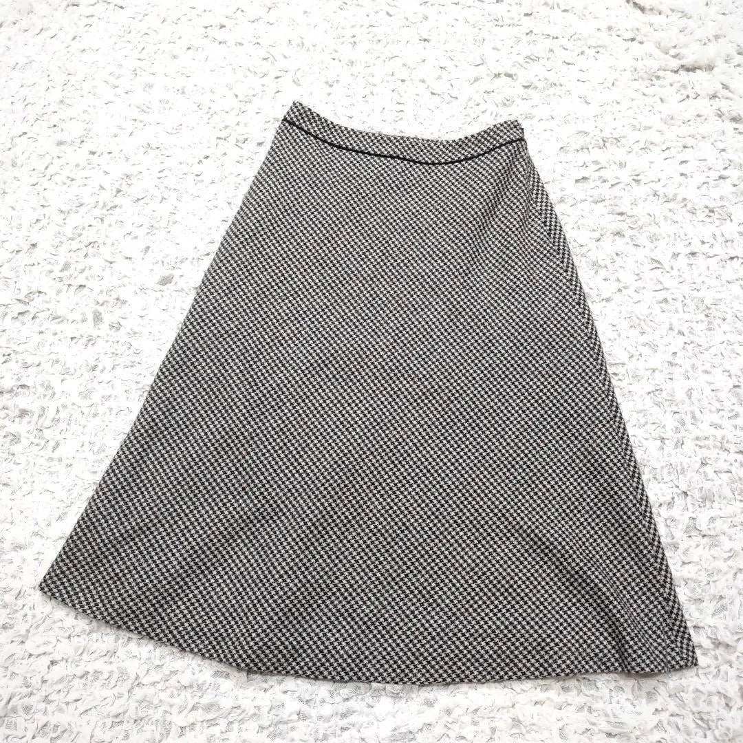 J.PRESS Chidori Tweed Flare Skirt Size 9 J.PRESS