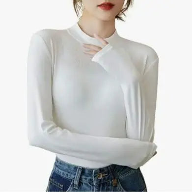 ❤ Only 1 left❤Inner shirt, long sleeve t-shirt top, cut and sew, thin, slimming