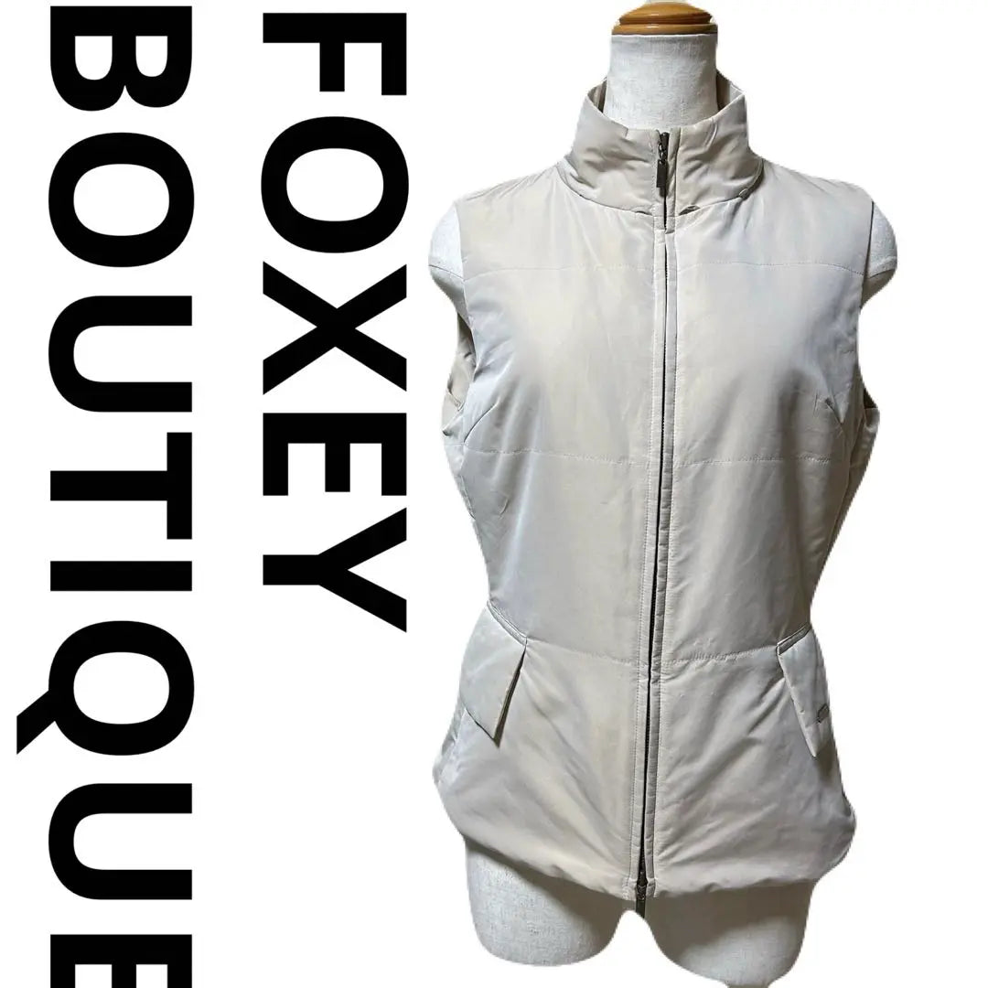 ✅Translation: FoxeyBoutique Foxy Boutique Down Vest Beige