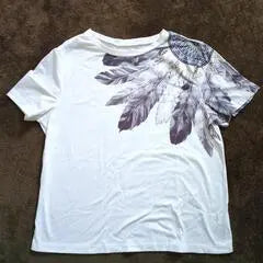 Feather pattern T -shirt | フェザー柄 Tシャツ