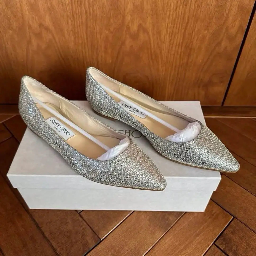 JIMMY CHOO ROMY FLAT 24.5cm Jimmy Choo