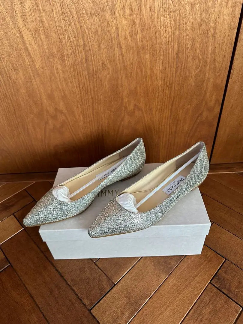 JIMMY CHOO ROMY FLAT 24.5cm Jimmy Choo