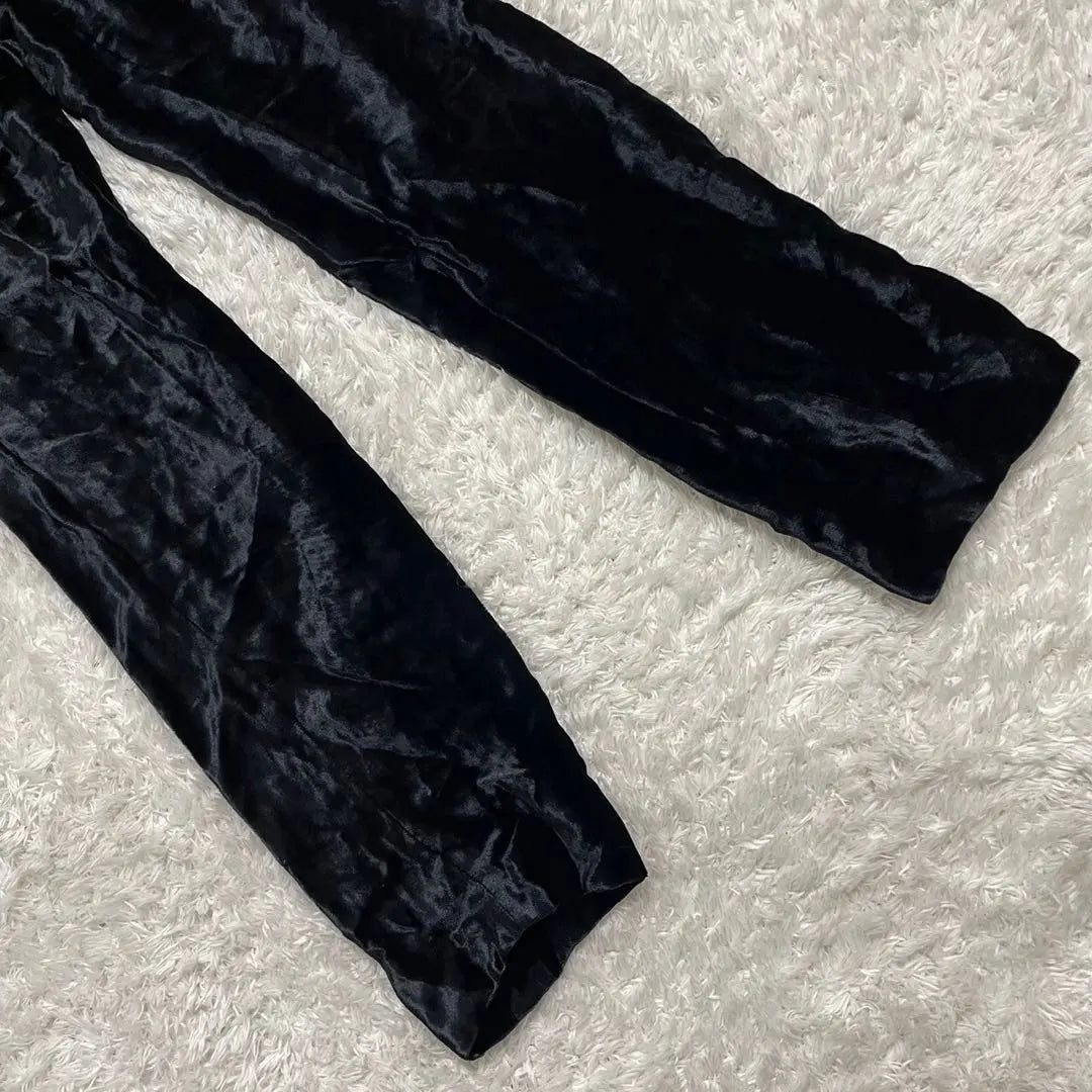 [New tag included] PHILOSOPHY Philosophy Velour Pants Black Size 38