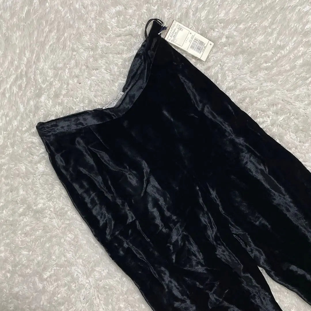 [New tag included] PHILOSOPHY Philosophy Velour Pants Black Size 38